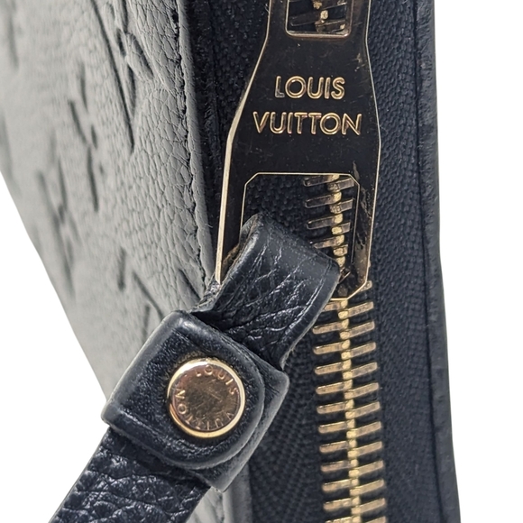 Louis Vuitton Monogram Empreinte Zippy Wallet in Noir Black Leather - Picture 13 of 14